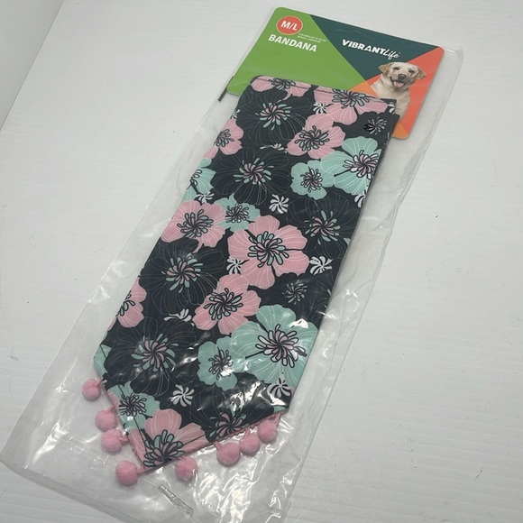 Dogs Floral Bandana M/L NEW - Picture 9 of 9